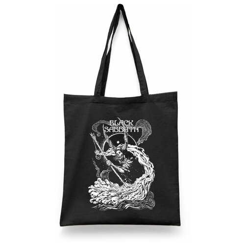 фото Сумка-шоппер унисекс каждому своё "black sabbath/хеви-метал/оззи осборн" белая