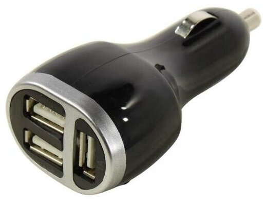 Автомобильное зарядное устройство HAMA H-173603, 3xUSB, 2.1A, черный - фото №18