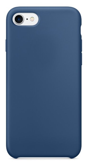 Силиконовый чехол Silicone Case для iPhone 7 / 8 / SE (2020), глубокий синий