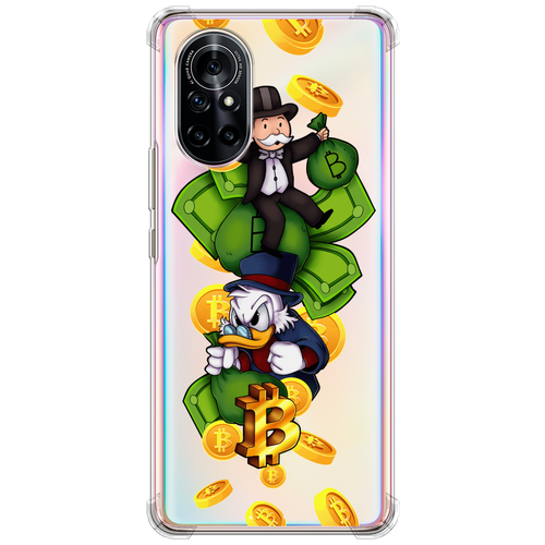 Силиконовый чехол на Honor V40 Lite/Huawei Nova 8 / Хонор V40 Lite/Хуавей Нова 8 Scrooge McDuck and Monopoly, прозрачный силиконовый чехол на honor v40 lite huawei nova 8 хонор v40 lite хуавей нова 8 scrooge mcduck with a gold chain прозрачный