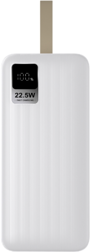 Power Bank SZX 40000 мАч / Портативный аккумулятор 40000 мАч / Поддержка быстрой зарядки / Fast Charging 22.5W / Белый