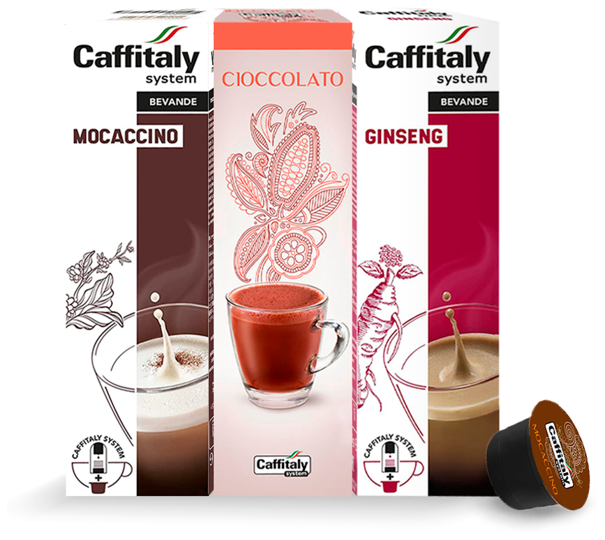 Кофейно-молочные напитки в капсулах Caffitaly System Ecaffe Набор Шоколадная жизнь (3 сорта по 10 капсул) - фотография № 1