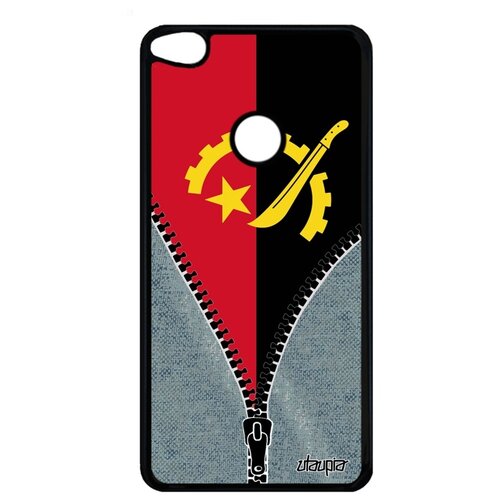 фото Чехол для мобильного huawei p8 / p9 lite 2017, "флаг анголы на молнии" страна utaupia