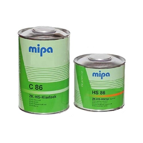 Лак акриловый HS Mipa C86 5Л + отвердитель Mipa HS86 2.5Л