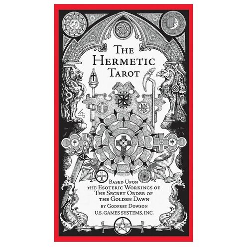 Гадальные карты U.S. Games Systems Таро The Hermetic Tarot, 78 карт, черный, белый, 200 dowson g the hermetic tarot