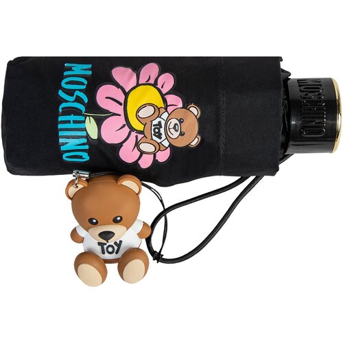 Зонт складной Moschino 8252-SuperminiA Flower bear Black