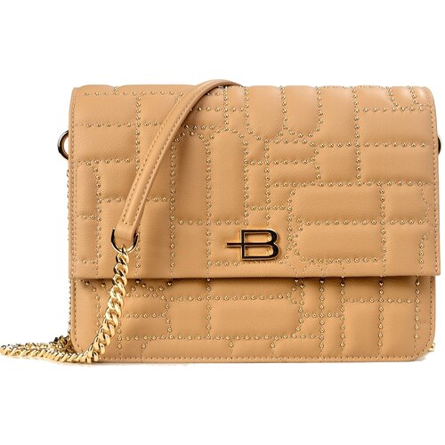 фото Сумка baldinini, натуральная кожа, синтетический материал, бежевый
