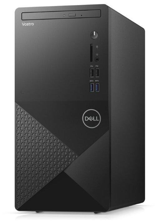 ПК Dell Vostro 3888 MT i5 10400 (2.9) 8Gb 1Tb 7.2k UHDG 630 DVDRW CR Linux GbitEth WiFi BT 260W клавиатура мышь черный