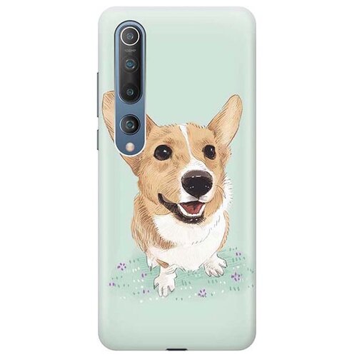 фото Ультратонкий силиконовый чехол-накладка для xiaomi mi 10 с принтом "корги" gosso