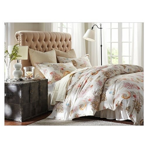 фото Постельное белье 2-спальное вальтери c-171, сатин, 50x70 и 70x70 valtery