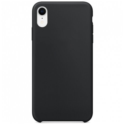 фото Силиконовый чехол silicone case для iphone xr, черный grand price