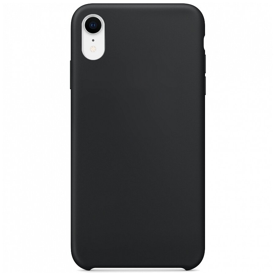 Силиконовый чехол Silicone Case для iPhone XR черный
