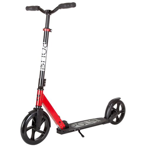 фото Детский 2-колесный городской самокат novatrack polis 230 pro (2022), красный