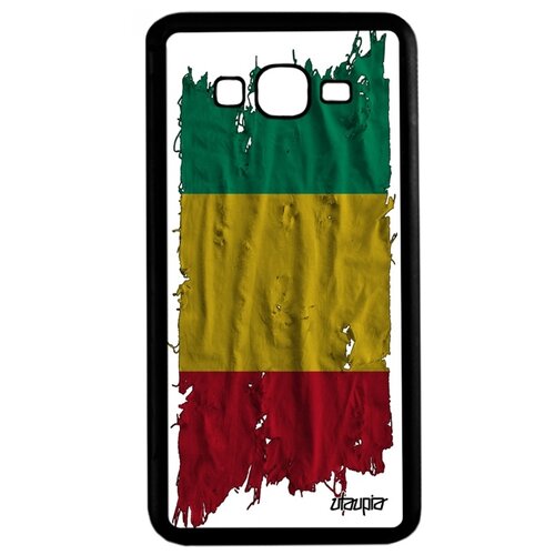 фото Чехол для мобильного samsung galaxy grand prime, "флаг гвинеи на ткани" страна utaupia