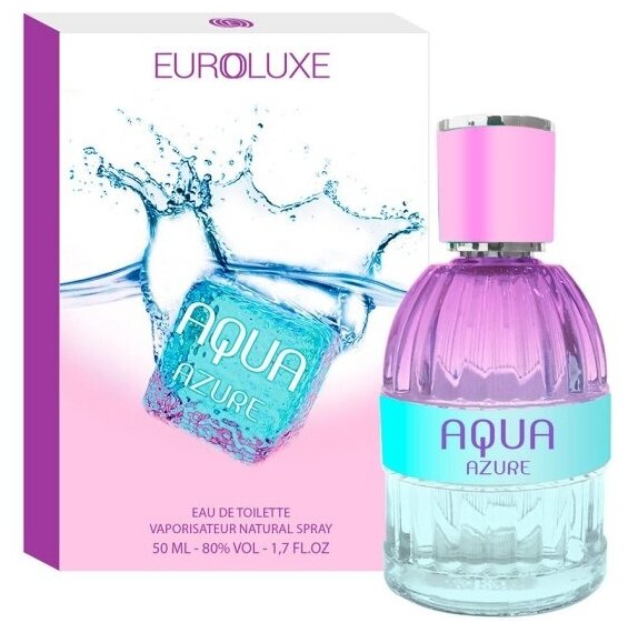 Женская туалетная вода Euroluxe Aqua Azure, 50 мл