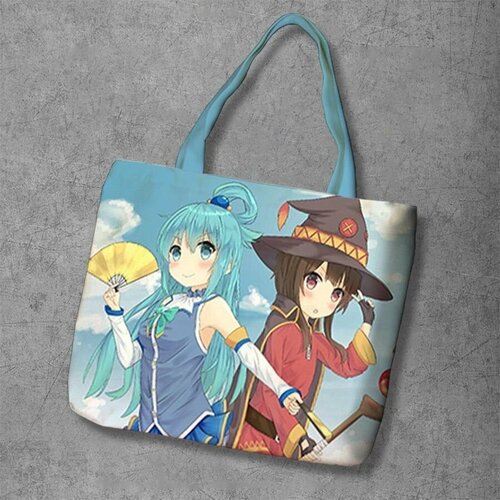 фото Сумка шоппер anime dakimakura, фактура рельефная, мультиколор