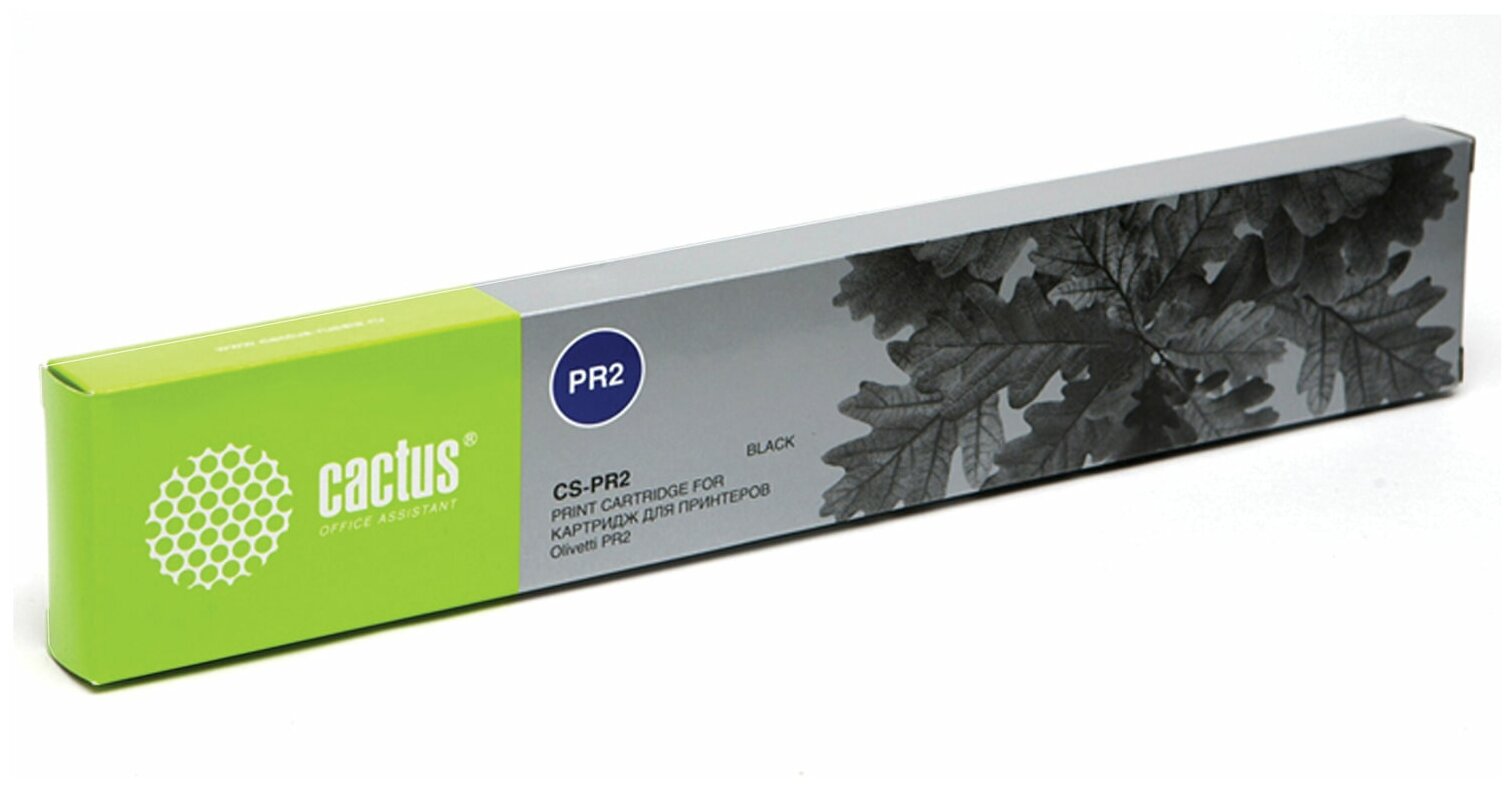 Картридж матричный CACTUS для olivetti pr2 plus, черный, ресурс 2 млн. знаков (CS-PR2)