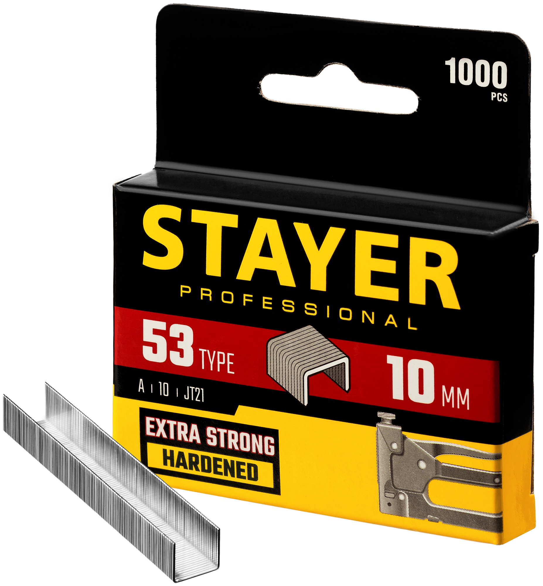 Скобы для степлера STAYER 10 мм тонкие тип 53 (A/10/JT21) 1000 шт. 3159-10