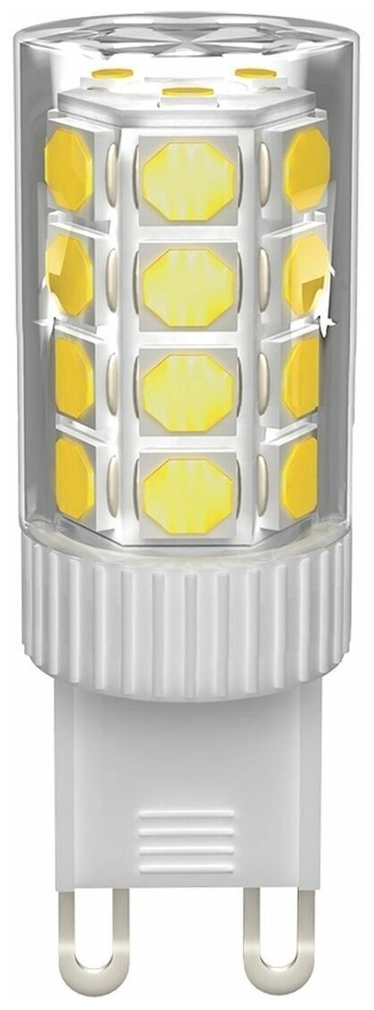 Светодиодная лампа IEK corn капсула 3,5вт 230в 3000к керамика g9 LLE-CORN-4-230-30-G9 - фотография № 2