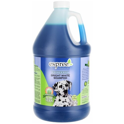 Шампунь Espree Сияющая белизна CLC Bright White Shampoo для собак и кошек со светлой шерстью 3790 мл