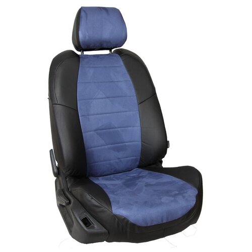 фото Чехлы на сиденья "автопилот" из алькантары для chevrolet cruze седан/хэтчбек/универсал. черный, синий. she-kr-kru-chesi-a