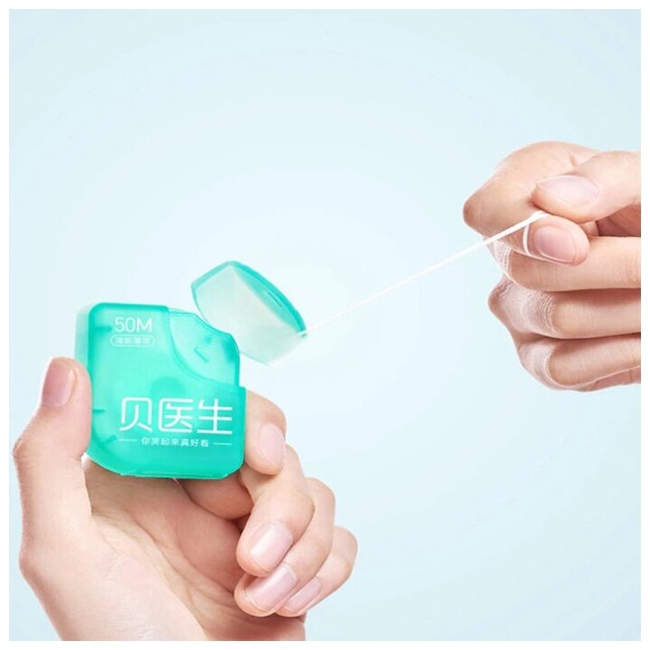 Зубная нить-зубочистка (Флоссер) DR.BEI Dental Floss PIck, 50 шт - фото №5