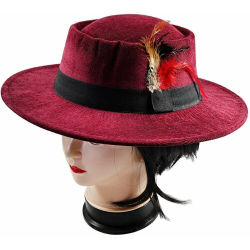 фото Карнавальная шляпа с пером женская игрушка-праздник