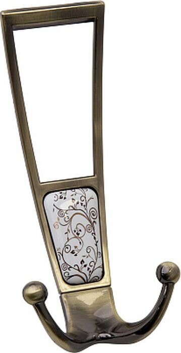 Мебельный крючок KERRON Hooks KR 0410-04 AB трехрожковый, античная бронза. - фотография № 1