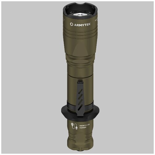 фото Фонарь тактический подствольный armytek f07501wo dobermann pro magnet usb олива (теплый свет)