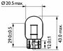 Лампа доп. освещ. STANDARD 12V W21W 21W W3x16d (картон) (мин. 10 шт.) PHILIPS 12065CP