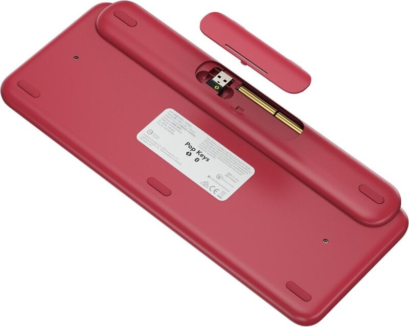 Клавиатура Logitech 920-010718 USB, 85 клавиш, розовая - фото №5