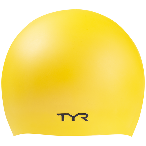 фото Шапочка для плавания wrinkle-free silicone cap, силикон, lcsl720, желтый, ут-00016979 tyr