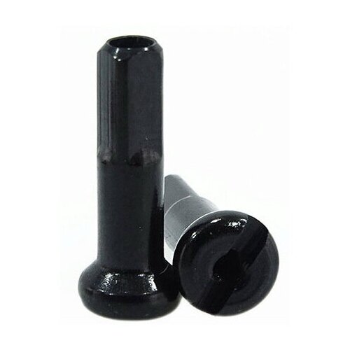 Ниппель для велосипедных спиц латунный Pillar Spoke 14G x 16 mm Black, 18 штук
