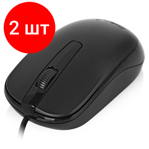 Комплект 2 штук Мышь компьютерная Genius DX-120 Optical USB 1000dpi Black 31010010400 227100₽