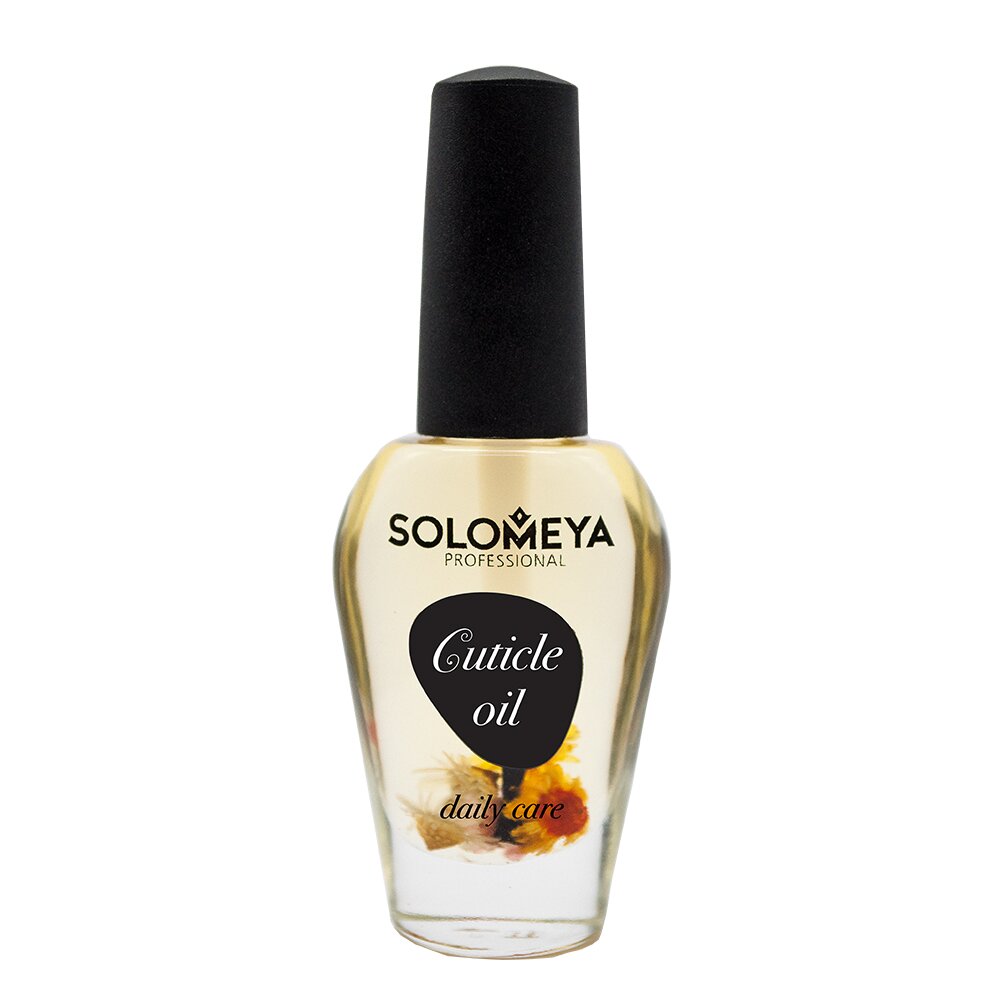 Масло для кутикулы и ногтей с витаминами SOLOMEYA Cuticle Oil "Peach pit"