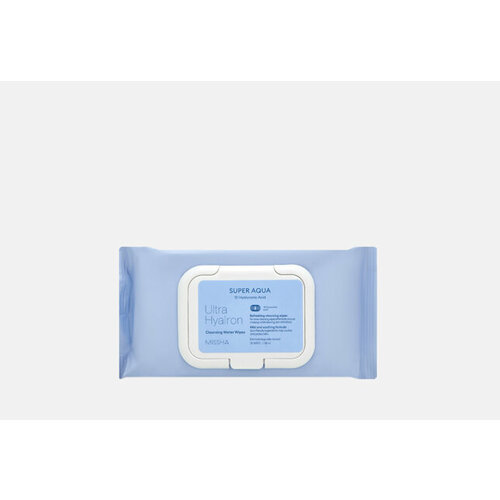 Салфетки для умывания и снятия макияжа Super Aqua Ultra Hyalron Cleansing Water Wipes