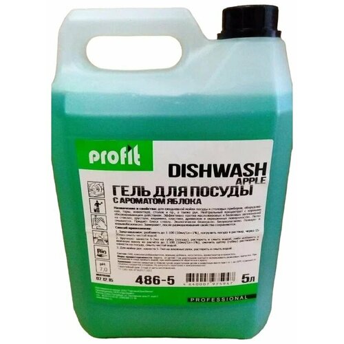 PROFIT гель для мытья посуды Dishwash Apple, 5 л