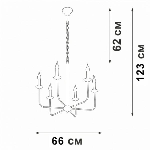 Подвесная люстра Vitaluce V3986-1/6 - фото №2