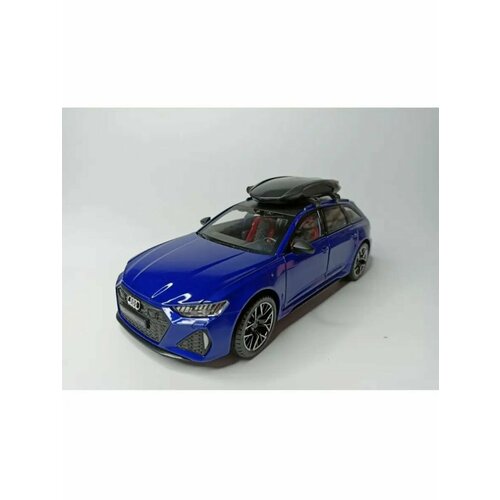 Машинка игрушка металлическая Audi RS6 Avant модель 1:24 модель автомобиля audi rs6 avant коллекционная металлическая игрушка масштаб 1 24 серый