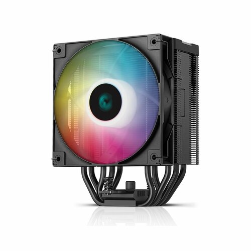 Вентилятор для процессора Deepcool AG500 DIGITAL ARGB black Socket 115X/1700/1200/AM4/AM5, 120mm, 1950rpm, 29,4 дБ, 200W, PWM 4-pin, Al+Cu (R-AG500-BK