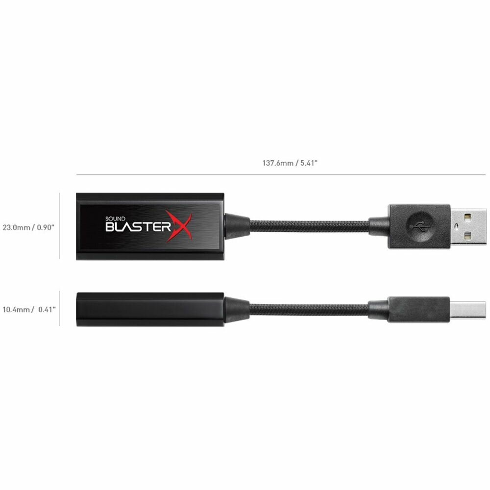 Звуковая карта USB CREATIVE Sound BlasterX G1, 7.1, Ret [70sb171000000] - фото №4