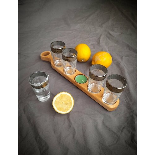 3 подставки для 5 рюмок шотов светлая 1050₽