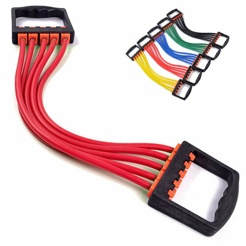 Эспандер грудной угиверсальный спортивный плечевой тренажер для фитнеса йоги и гимнастики профессиональный мужской силовой инвентарь для тренировок дома с регулируемой нагрузкой 18кг на растяжение 629₽