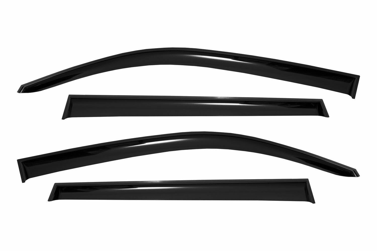 Дефлекторы окон Vinguru NISSAN X-Trail 2007-2011, 2010-2015 /накладные/скотч/к-т 4 шт./литьевой поликарбонат / Ниссан Х Трейл