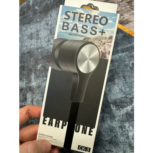 Проводные наушники капельки с микрофоном Cokike CK-3 с басами 116 Дцб 130см 32 Ом разъем 35мм для старых телефонов магнитолы радио MP3-пл 588₽