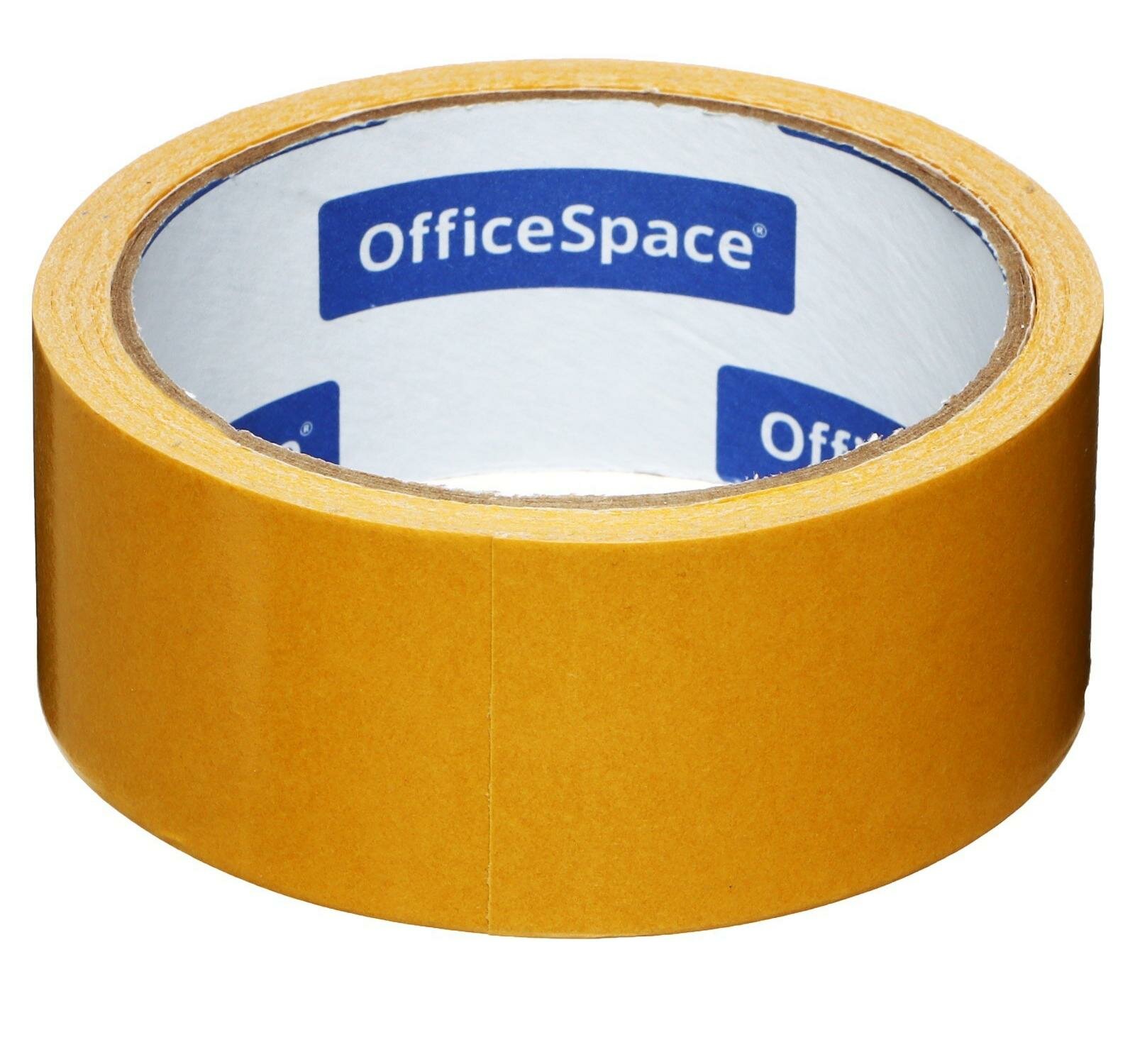 Клейкая лента двусторонняя 38 мм х 10м OfficeSpace, полипропилен