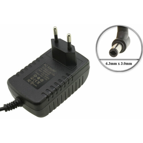 Адаптер (блок) питания 48V, 0.38A, 18W, 6.3mm x 3.0mm, угловой штекер (CP-PWR-CUBE-3), вилка, для Cisco IP 7900 серии и др. сетевого и IP оборудования черный