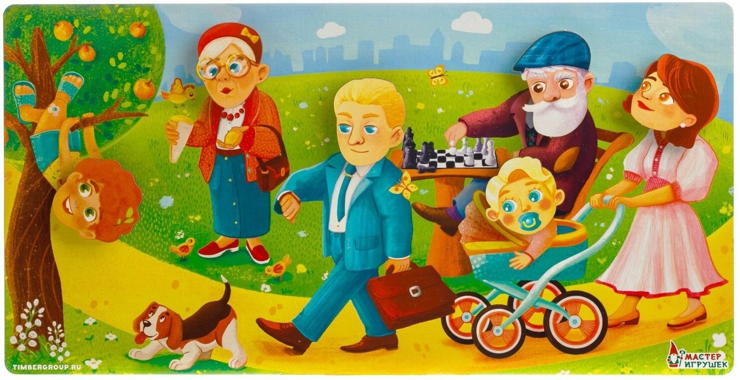Развивающая настольная игра "Сорвиголова Семейка" на липучках, головоломка для детей, развитие моторики и логики