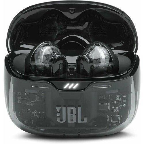 Наушники JBL Tune Beam Ghost, Bluetooth, вкладыши, черный [jbltbeamgblkas]