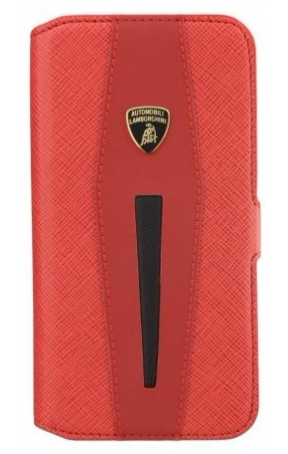 Чехол книжка Lamborghini Aventador Wallet для iPhone 6/6S Red, цвет Красный (LB-WCIP6S-AV/D5-RD/BK)